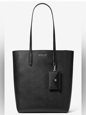 Michael Kors Vincent Large Leather Tote Bag with card case. Very nice.